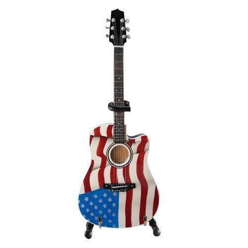 Toby Keith Signature USA Flag Acoustic Miniature Guitar Replica - by Axe Heaven | Buy at ToyShnip