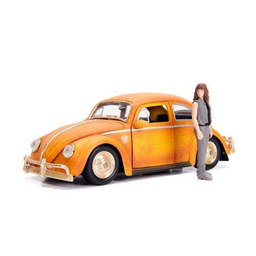 Transformers Bumblebee Movie 1:24 Scale Volkswagen Beetle Die-Cast Metal Vehicle with 3 3/4-Inch Charlie Figure - by Jada Toys | Buy at ToyShnip