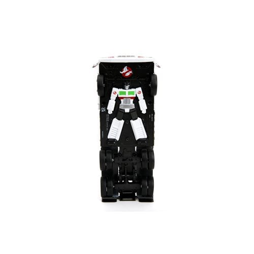 Transformers G1 Optimus Prime Big Rig with Ghostbusters Ecto - 1 Graphics 1:24 Scale Die - Cast Metal Vehicle - by Jada Toys