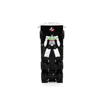 Transformers G1 Optimus Prime Big Rig with Ghostbusters Ecto - 1 Graphics 1:24 Scale Die - Cast Metal Vehicle - by Jada Toys