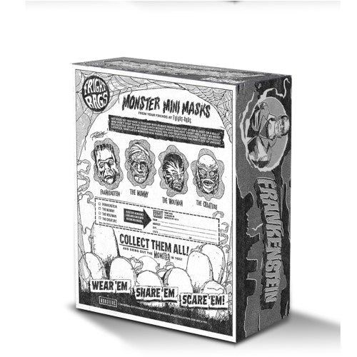 Universal Monsters B&W Or Color PX Mini Mask - Select Figure(s) - by Fright - Rags