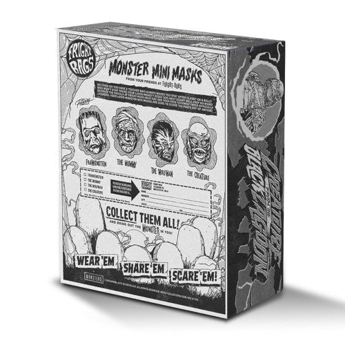 Universal Monsters B&W Or Color PX Mini Mask - Select Figure(s) - by Fright - Rags