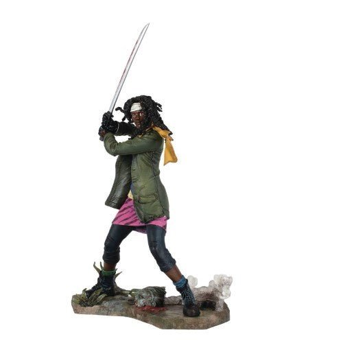 Walking Dead Gallery Michonne PVC 10-Inch Diorama - by Diamond Select | Buy at ToyShnip