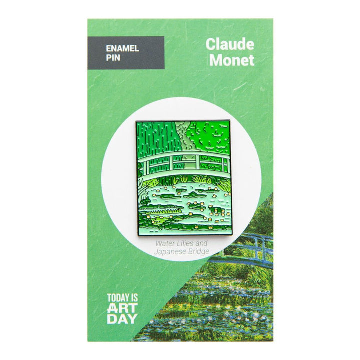 Water Lilies and Japanese Bridge by Claude Monet Enamel Pin - Today is Art Day - by Today Is Art Day | Buy at ToyShnip