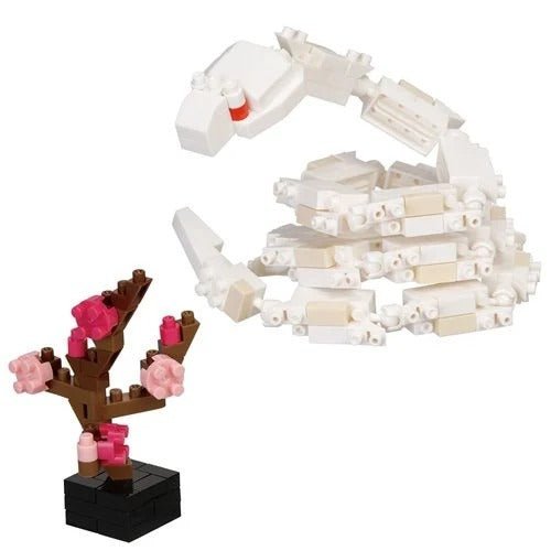 White Snake Reptilia Nanoblock Mini Collection Series Constructible Figure - by Nanoblock