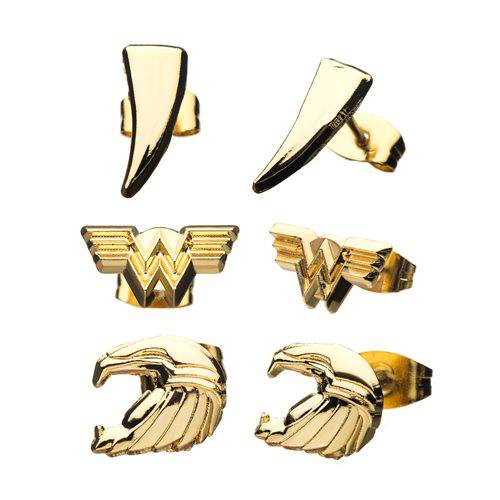 Wonder Woman 1984 WW84 3-Piece Stud Earring Set - by Salesone Studios | Buy at ToyShnip