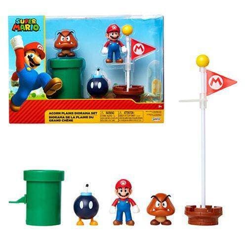 World of Nintendo 2 1/2" Acorn Plains Diorama Playset - by Jakks Pacific | Buy at ToyShnip