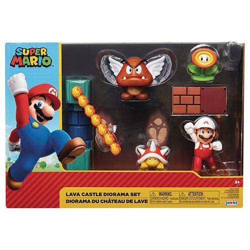 World of Nintendo 2 1/2" Lava Castle Diorama Set - by Jakks Pacific | Buy at ToyShnip