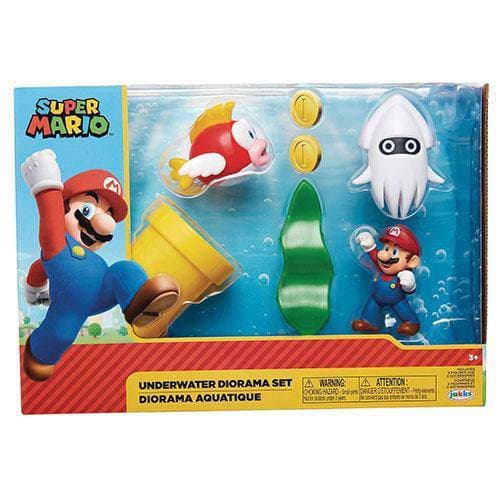 World of Nintendo 2 1/2" Underwater Diorama Set - by Jakks Pacific | Buy at ToyShnip