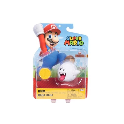 World of Nintendo 4" Action Figure - Boo with coin - by Jakks Pacific