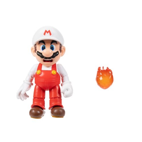 World of Nintendo 4" Action Figure - Fire Mario - by Jakks Pacific