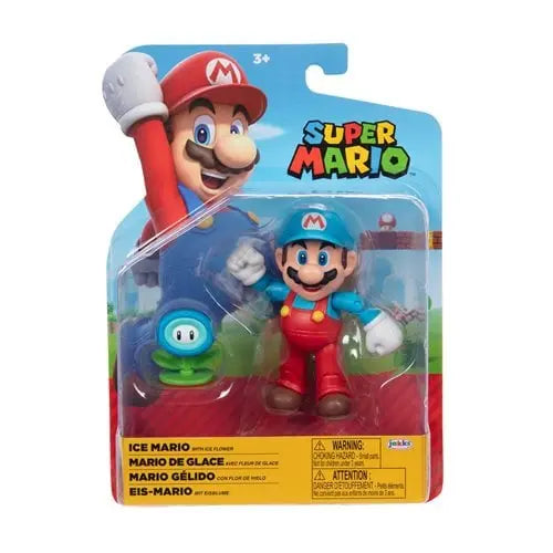 World of Nintendo 4" Action Figure - Ice Mario With Ice Flower - by Jakks Pacific | Buy at ToyShnip