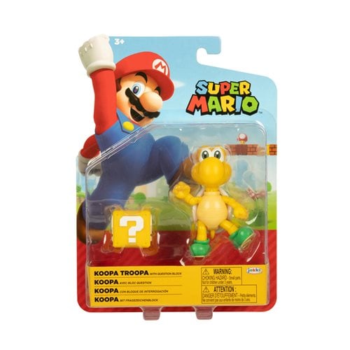 World of Nintendo 4" Action Figure - Koopa Troopa with Question Block - by Jakks Pacific | Buy at ToyShnip