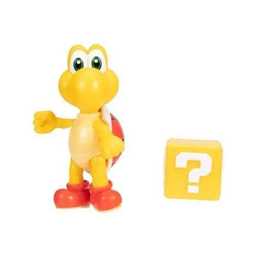 World of Nintendo 4" Action Figure - Red Koopa Troopa with Question Block - by Jakks Pacific | Buy at ToyShnip