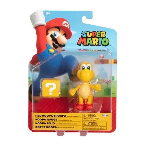 World of Nintendo 4" Action Figure - Red Koopa Troopa with Question Block - by Jakks Pacific | Buy at ToyShnip