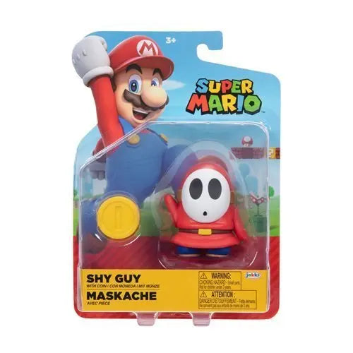 World of Nintendo 4" Action Figure - Shy Guy with Coin - by Jakks Pacific | Buy at ToyShnip