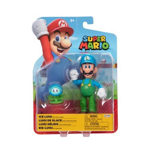 World of Nintendo 4-Inch Action Figure - Ice Luigi - by Jakks Pacific | Buy at ToyShnip