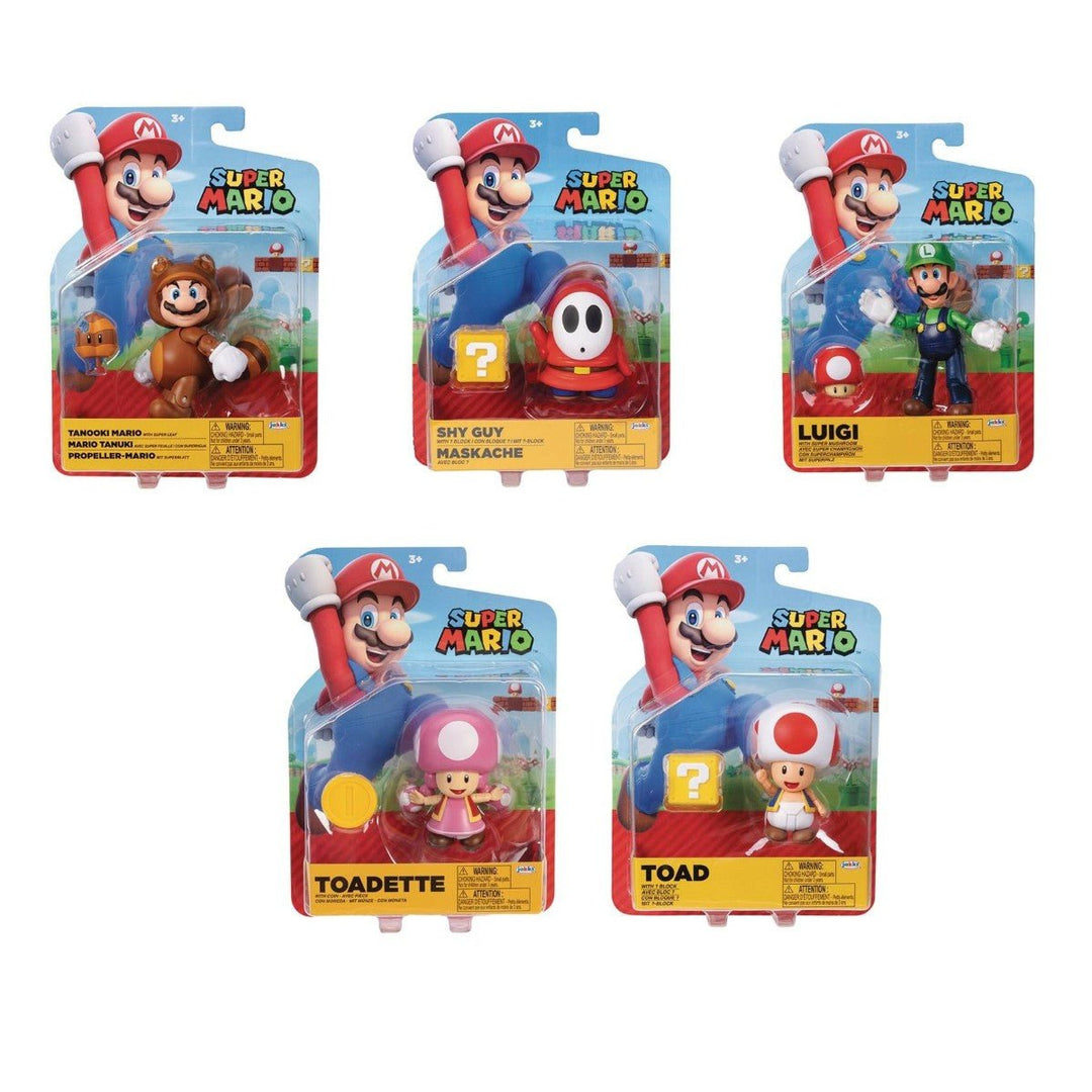 World of Nintendo Mario 4" Action Figure - Select Figure(s) - by Jakks Pacific