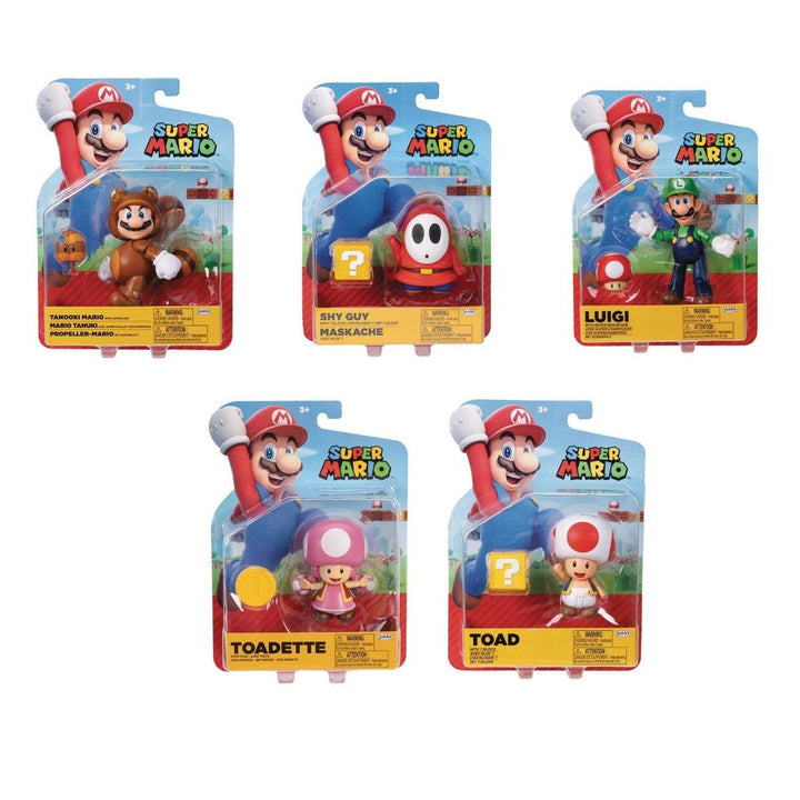 World of Nintendo Mario 4" Action Figure - Select Figure(s) - by Jakks Pacific