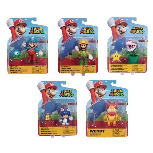 World of Nintendo Mario 4" Action Figure - Select Figure(s) - by Jakks Pacific
