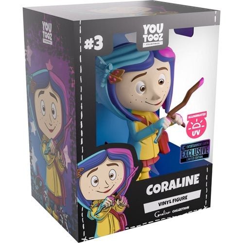 Youtooz - Coraline and the Cat Illuminated Variant Vinyl Figure 3 - Entertainment Earth Exclusive - by Youtooz