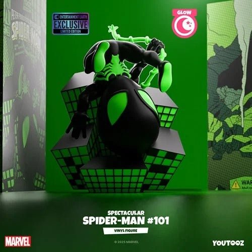 Youtooz - Marvel Comics Collection Spectacular Spider - Man 101 Glow in the Dark Vinyl Figure 36 - Entertainment Earth Exclusive - by Youtooz