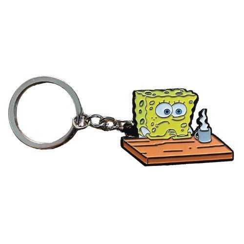 Zen Monkey: Existential Crisis - Spongebob Squarepants Keychain - by Zen Monkey Studios