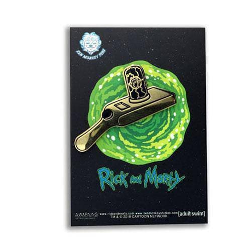 Zen Monkey: Golden Portal Gun - Rick and Morty Enamel Pin - by Zen Monkey Studios | Buy at ToyShnip