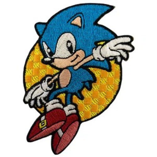 Zen Monkey: Leaping Sonic - Sonic The Hedgehog Patch - by Zen Monkey Studios