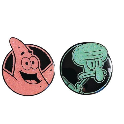 Zen Monkey: Patrick and Squidward - SpongeBob SquarePants Pin Set - by Zen Monkey Studios | Buy at ToyShnip
