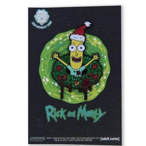 Zen Monkey: Poopy Butthole Wreath - Rick and Morty Enamel Pin - by Zen Monkey Studios | Buy at ToyShnip
