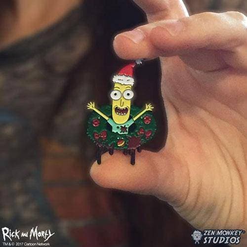 Zen Monkey: Poopy Butthole Wreath - Rick and Morty Enamel Pin - by Zen Monkey Studios | Buy at ToyShnip