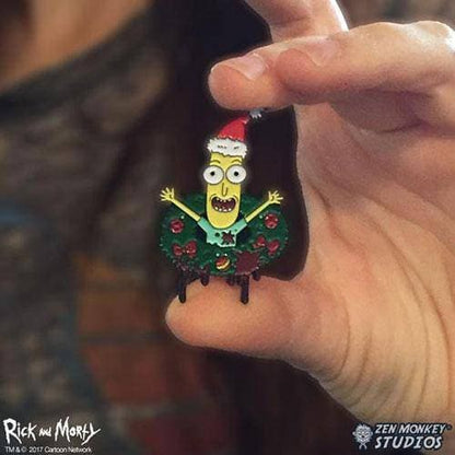 Zen Monkey: Poopy Butthole Wreath - Rick and Morty Enamel Pin - by Zen Monkey Studios | Buy at ToyShnip