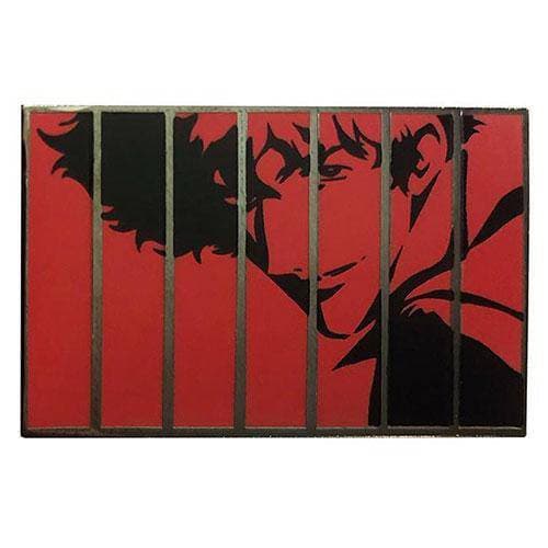 Zen Monkey: Red Panel Spike - Cowboy Bebop Enamel Pin - by Zen Monkey Studios