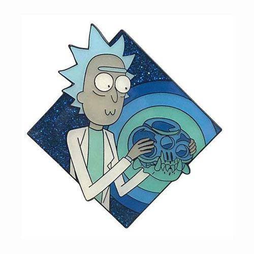 Zen Monkey: Rick Holding The Crystal Skull (SEASON 4 | EPISODE 3) - Rick and Morty Enamel Pin - by Zen Monkey Studios | Buy at ToyShnip