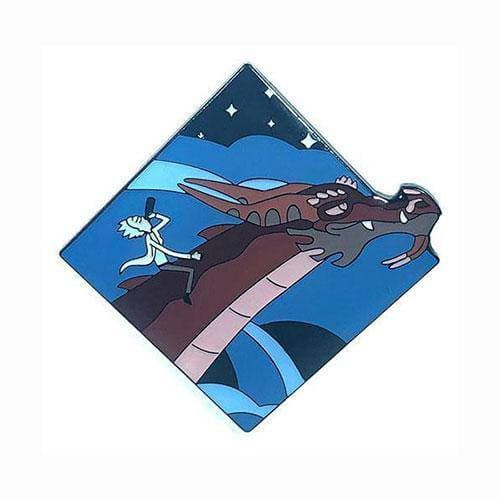 Zen Monkey: Rick Riding Balthromaw(SEASON 4 EPISODE 4) - Rick and Morty Enamel Pin - by Zen Monkey Studios | Buy at ToyShnip