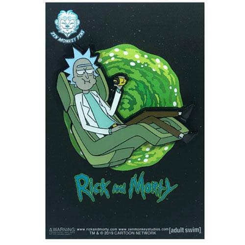 Zen Monkey: Rick's Hover Chair(SEASON 4 EPISODE 3) - Rick and Morty Enamel Pin - by Zen Monkey Studios | Buy at ToyShnip