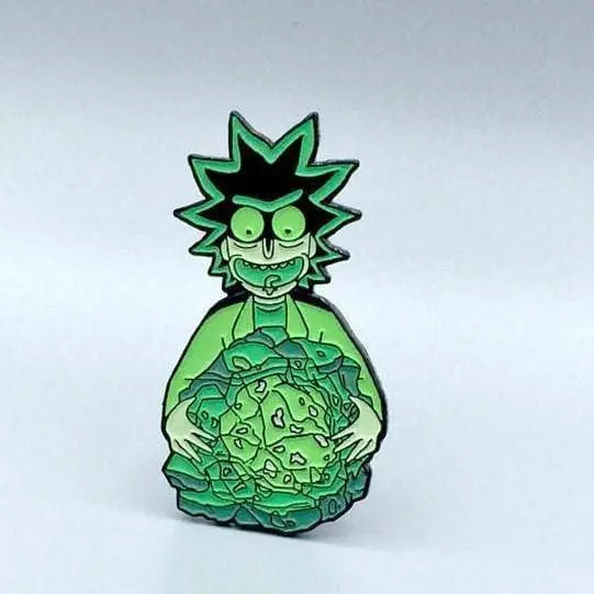 Zen Monkey: Rick's Isotope - Glow In The Dark - Rick and Morty Enamel Pin - by Zen Monkey Studios | Buy at ToyShnip