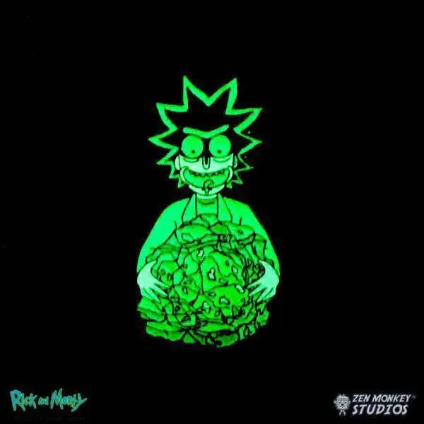 Zen Monkey: Rick's Isotope - Glow In The Dark - Rick and Morty Enamel Pin - by Zen Monkey Studios | Buy at ToyShnip