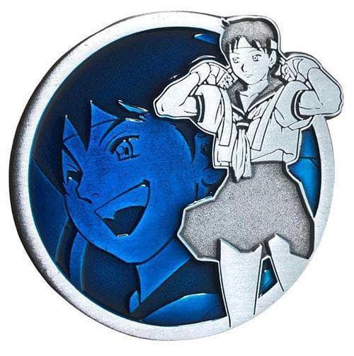Zen Monkey: Sakura - Portrait Series - Street Fighter Enamel Pin - by Zen Monkey Studios | Buy at ToyShnip