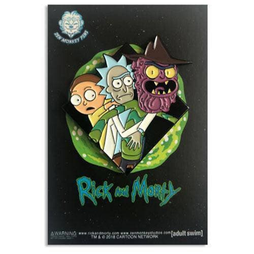 Zen Monkey: Scary Terry's Piggyback Ride (Famous Moments) - Rick and Morty Enamel Pin - by Zen Monkey Studios | Buy at ToyShnip