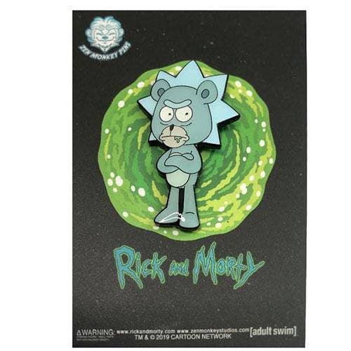 Zen Monkey: SEASON 4 EPISODE 1 Teddy Rick - Rick and Morty Enamel Pin - by Zen Monkey Studios | Buy at ToyShnip