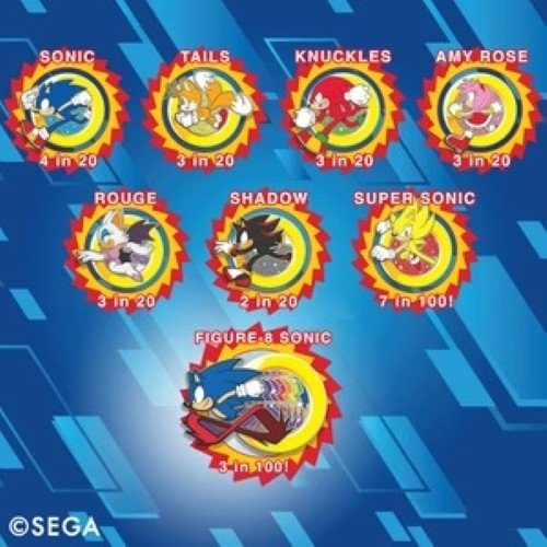 Zen Monkey: Sonic The Hedgehog Character Ring Blind Bag - (1 Bag with 1 Pin) - by Zen Monkey Studios