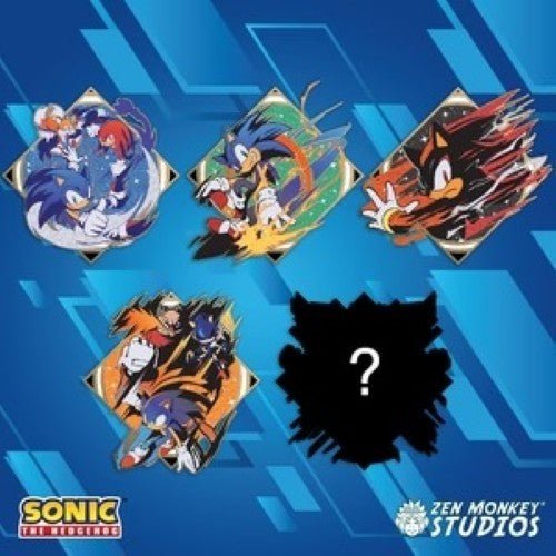 Zen Monkey: Sonic The Hedgehog Speed Stamp Blind Bag - (1 Bag with 1 Pin) - by Zen Monkey Studios