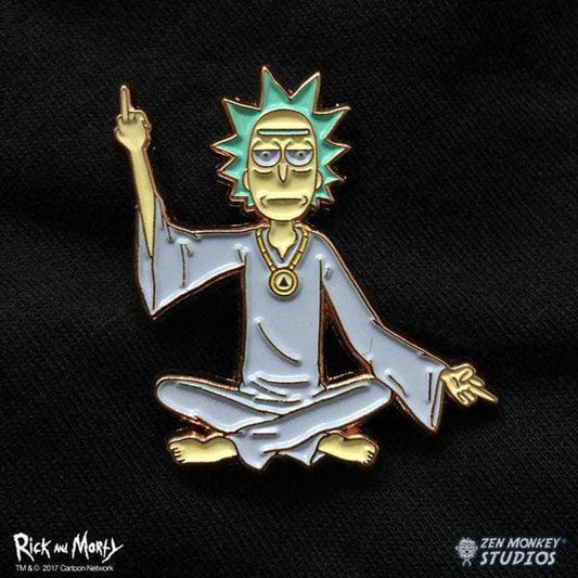 Zen Monkey: Spiritual Leader Rick - Rick and Morty Enamel Pin - by Zen Monkey Studios | Buy at ToyShnip