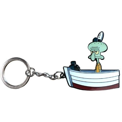 Zen Monkey: Squidward At Work - Spongebob Squarepants Keychain - by Zen Monkey Studios