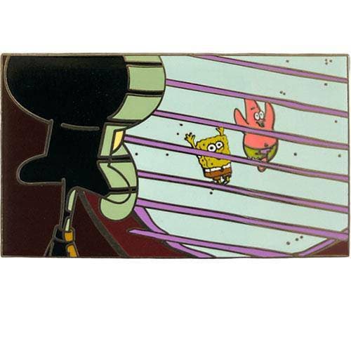 Zen Monkey: Squidward Looking Through Window- Spongebob Squarepants Pin - by Zen Monkey Studios | Buy at ToyShnip