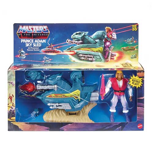 Masters of the Universe Origins 5.5" Sky Sled and Prince Adam-ToyShnip