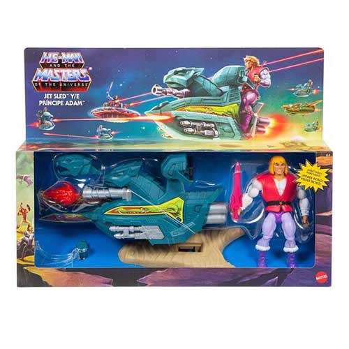 Masters of the Universe Origins 5.5" Sky Sled and Prince Adam-ToyShnip